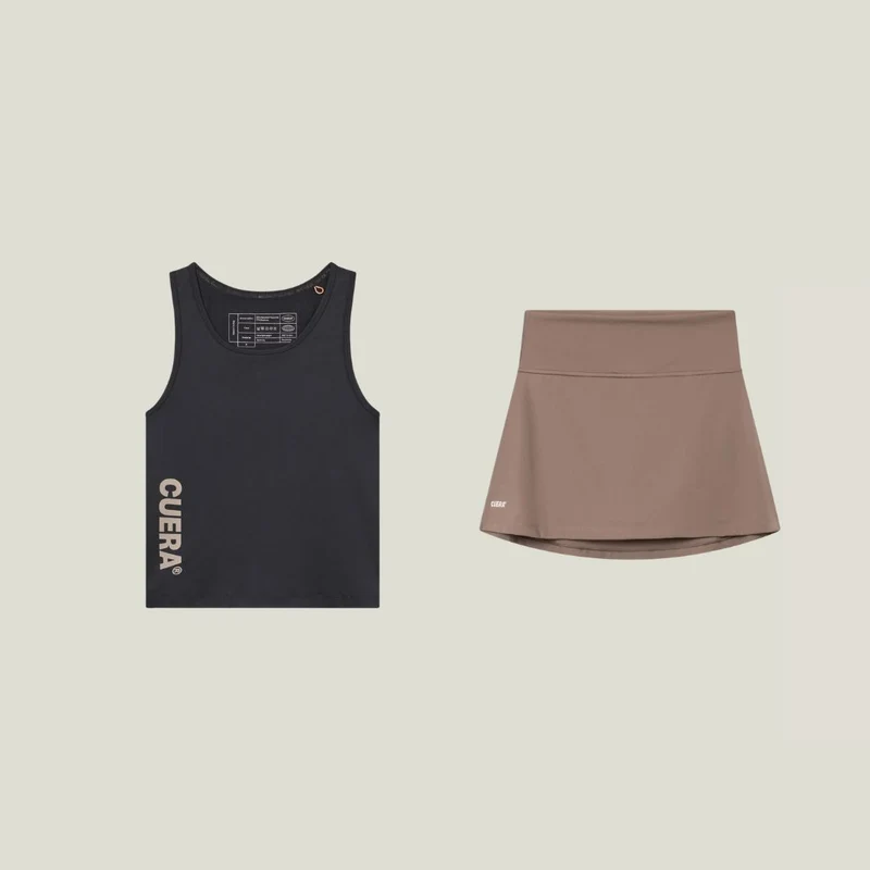 Oncourt Slim Tank Top & Oncourt Cuera Skirt 2-in-1