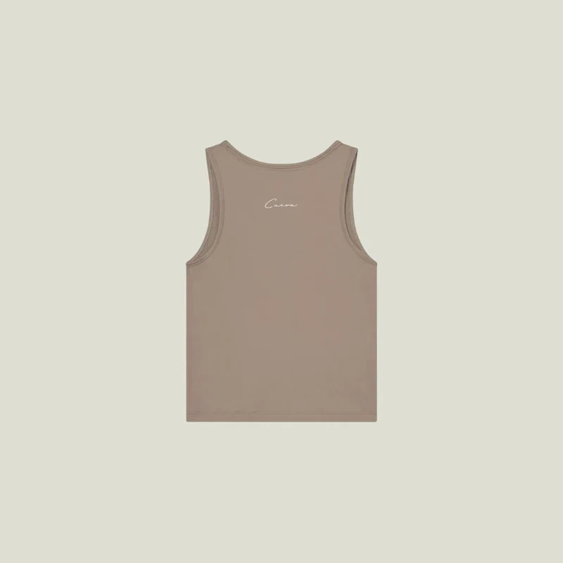 Oncourt Slim Tank Top - Walnuss