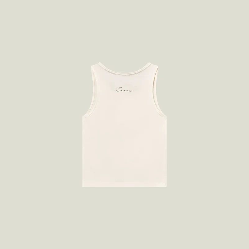 Oncourt Slim Tank Top - Off-White