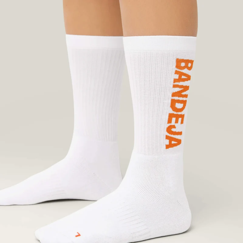 2-pack Bandeja Padel Socks - Weiß / Orange