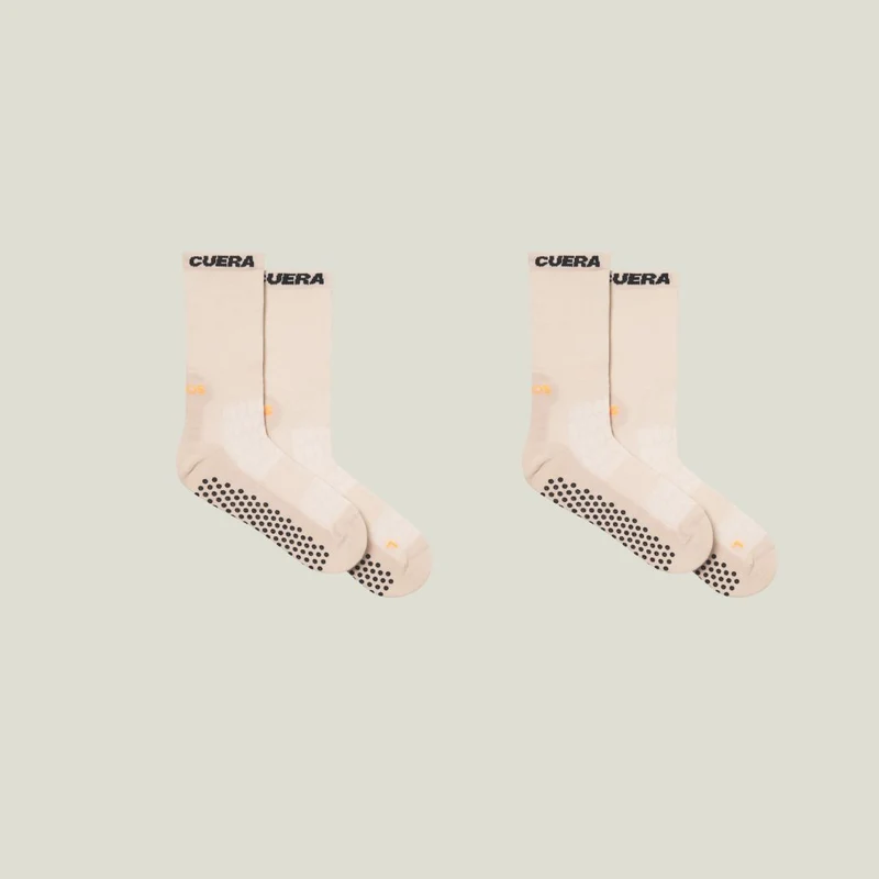 2-Pack Grip Socks - Sand