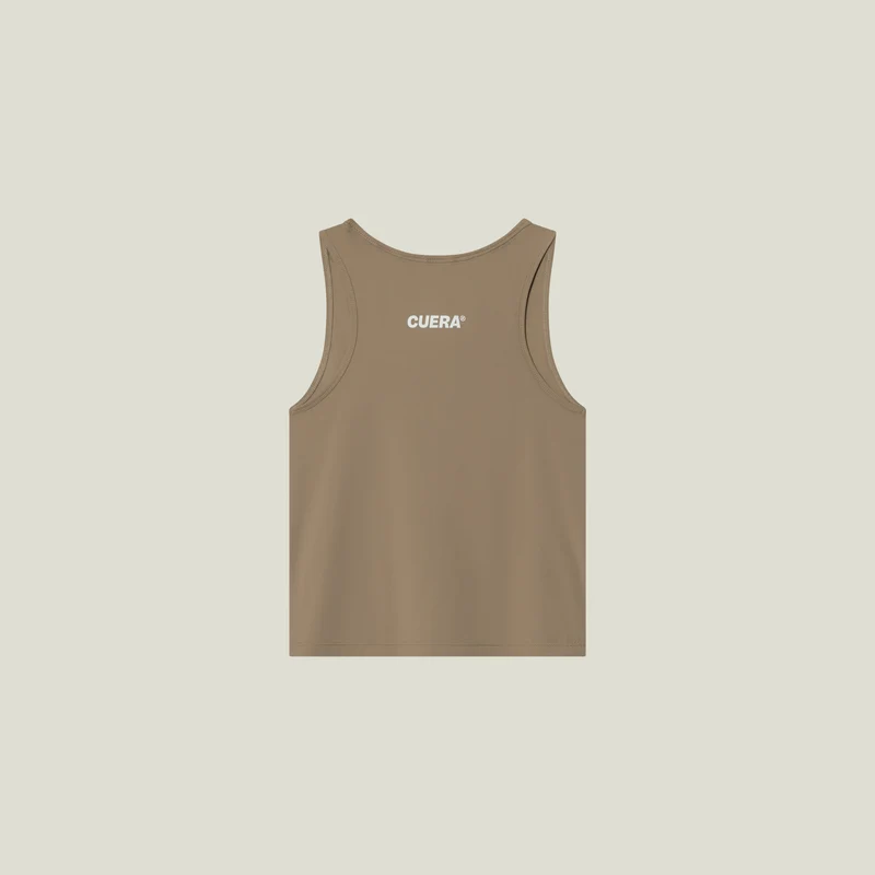 Oncourt Cropped Tank Top - Walnuss