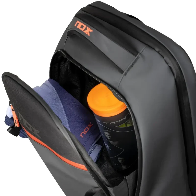 NOX Luxury Open Series Backpack Schwarz/Rot