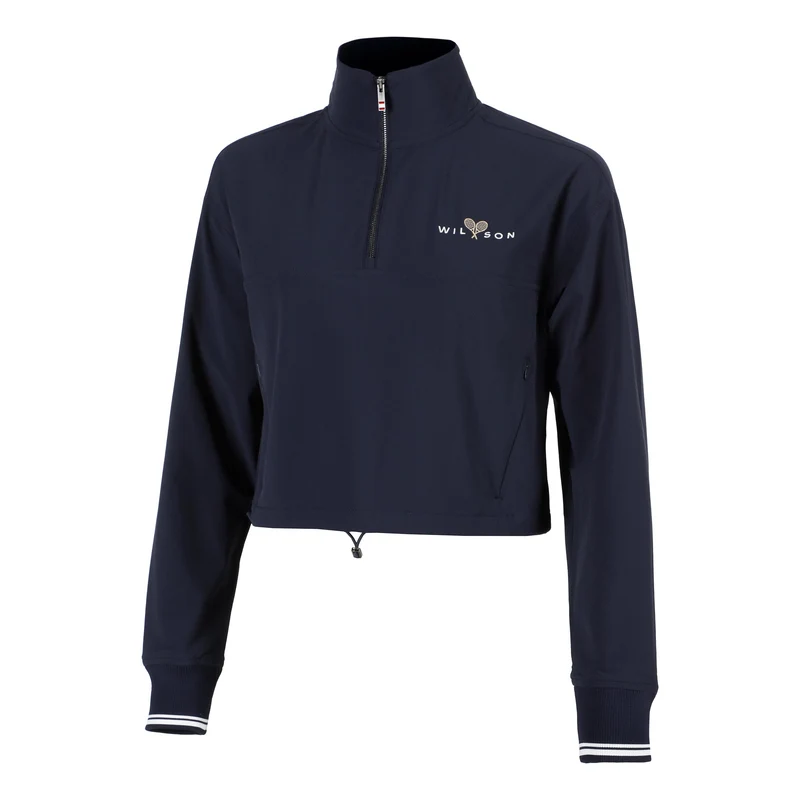 Davenport Woven Popover Sweatshirt Damen-Dunkelblau