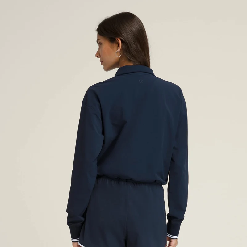 Davenport Woven Popover Sweatshirt Damen-Dunkelblau