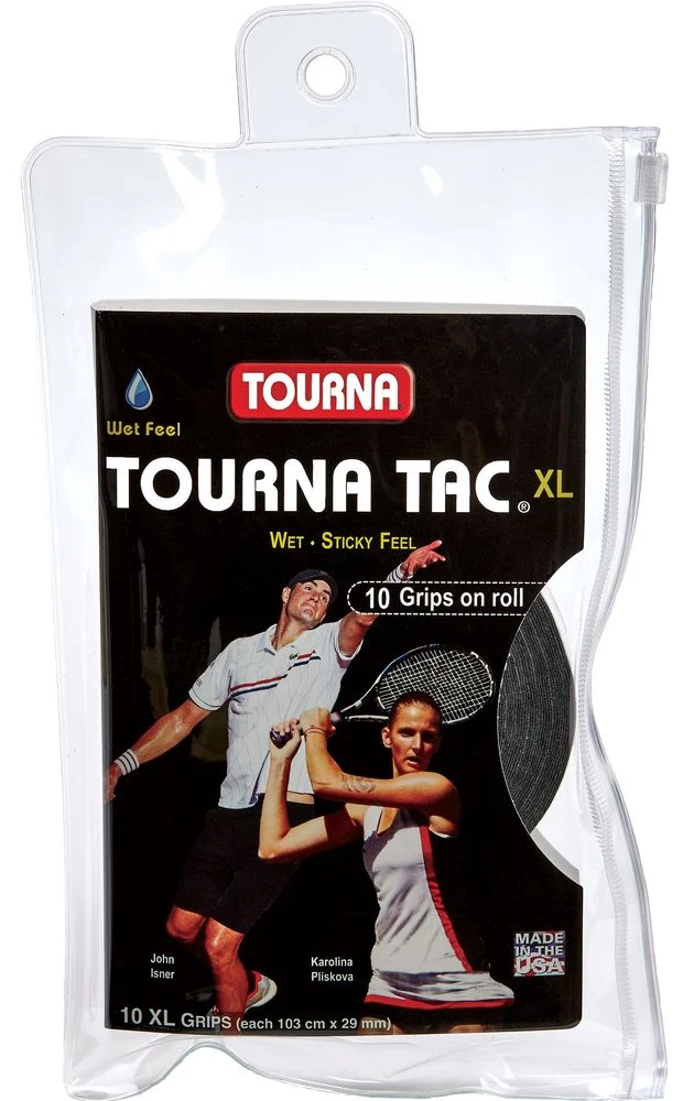 Tennisgriffband Tourna Tac 10er Schwarz
