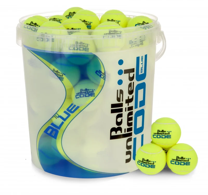 Tennisbälle Code Blue 60er Beutel - gelb/ orange inklusive Balleimer