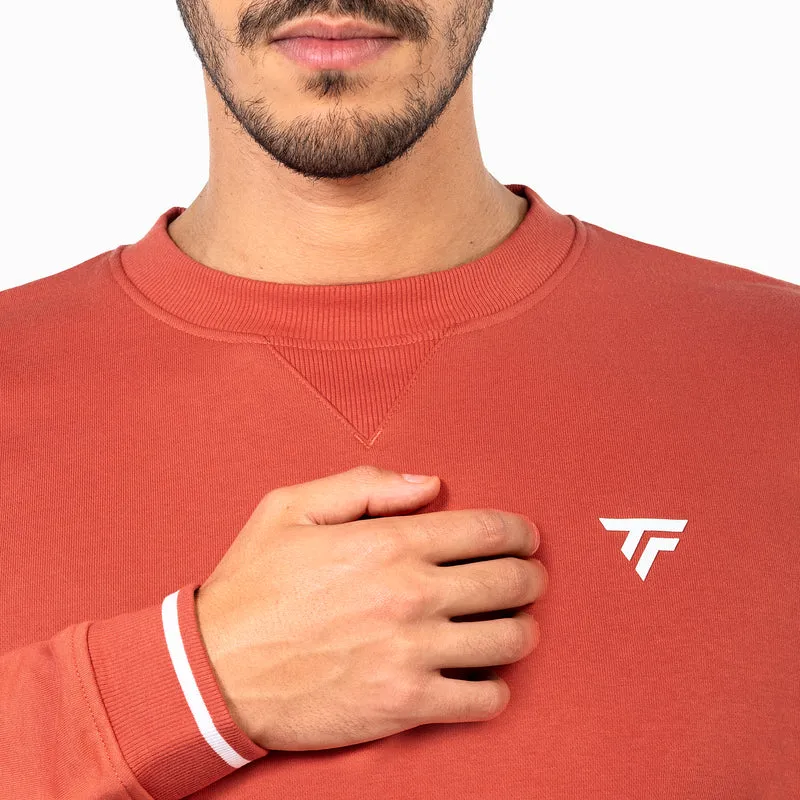 Sweat TERRY SWEATER Terracotta Homme