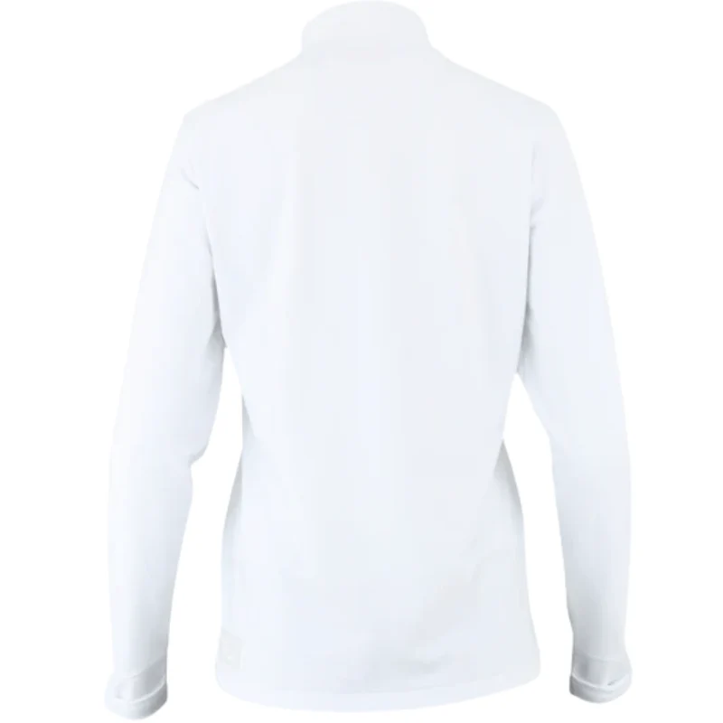 The Indian Maharadja Baroda Chevron Half Zip Sweater W White