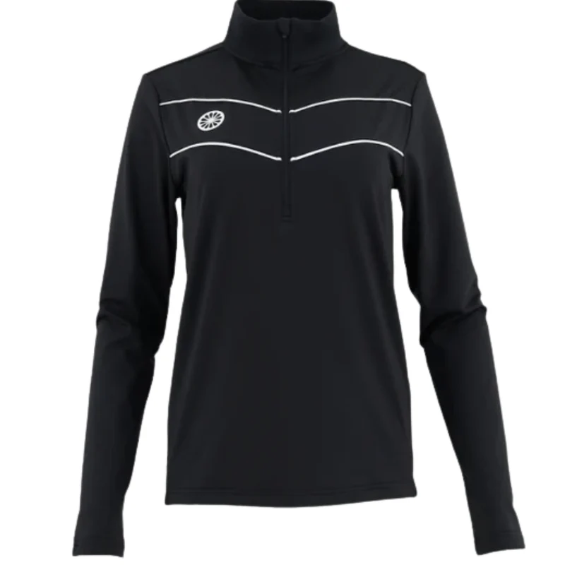 The Indian Maharadja Baroda Chevron Half Zip Sweater W Black