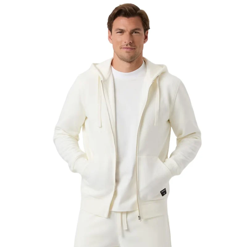 Björn Borg Men Centre Zip Hoodie Tofu