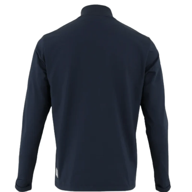 The Indian Maharadja Baroda Chevron Half Zip Sweater Navy