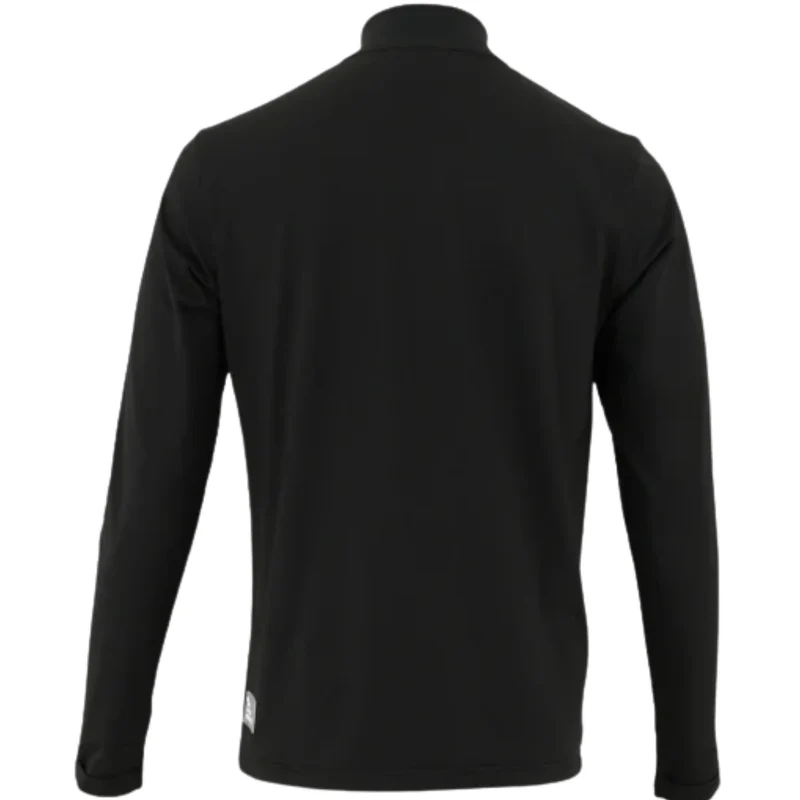 The Indian Maharadja Baroda Chevron Half Zip Sweater Black