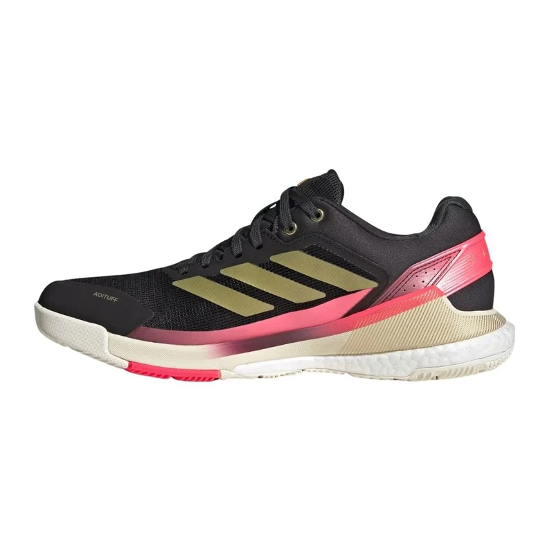 Adidas Crazyquick Boost Men Padel Shoes (Core Black/Gold Metallic/Solar Turbo)