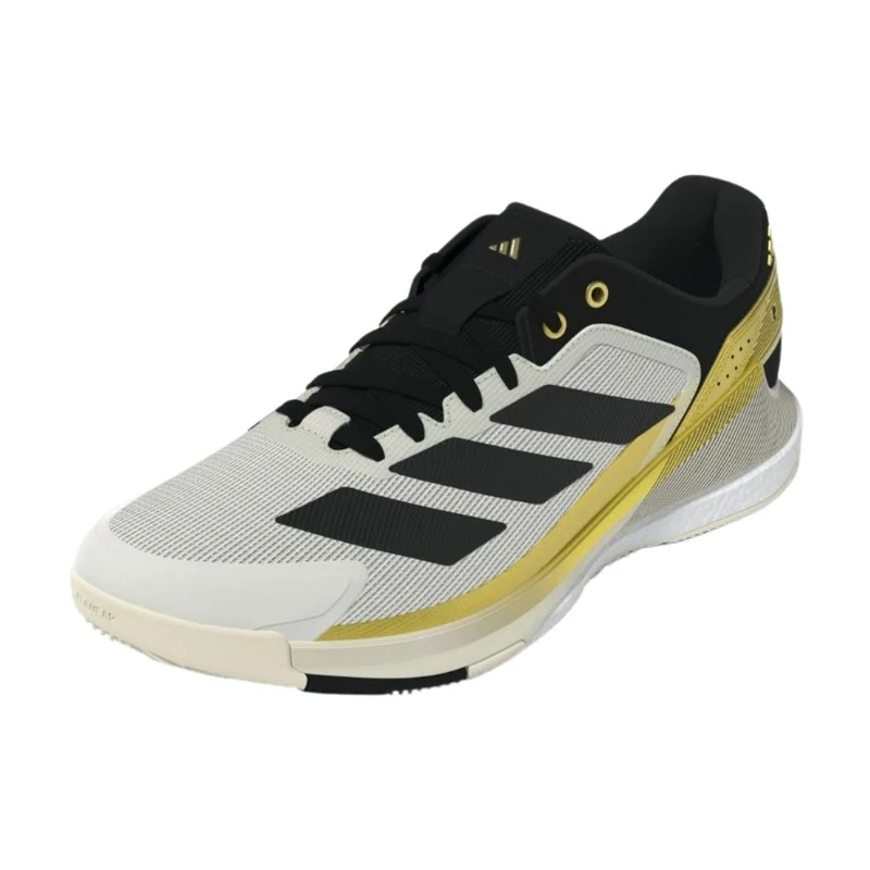 Adidas Crazyquick Boost Men Padel Shoes (Off White/Core Black/Gold Metallic)