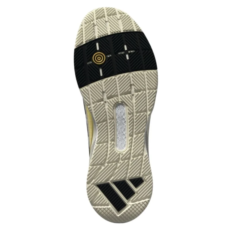 Adidas Crazyquick Boost Men Padel Shoes (Off White/Core Black/Gold Metallic)