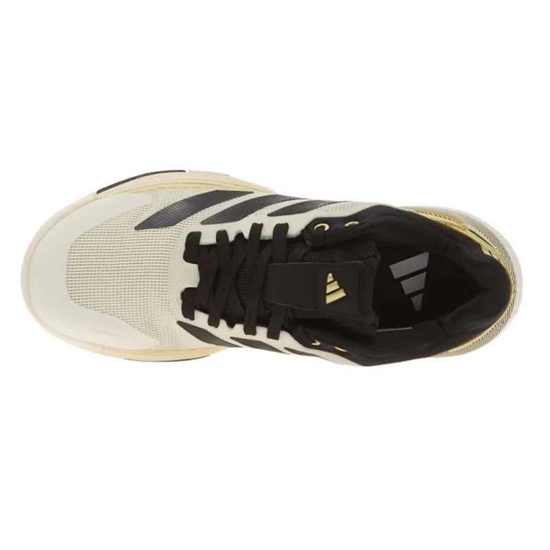 Adidas Crazyquick Boost Men Padel Shoes (Off White/Core Black/Gold Metallic)