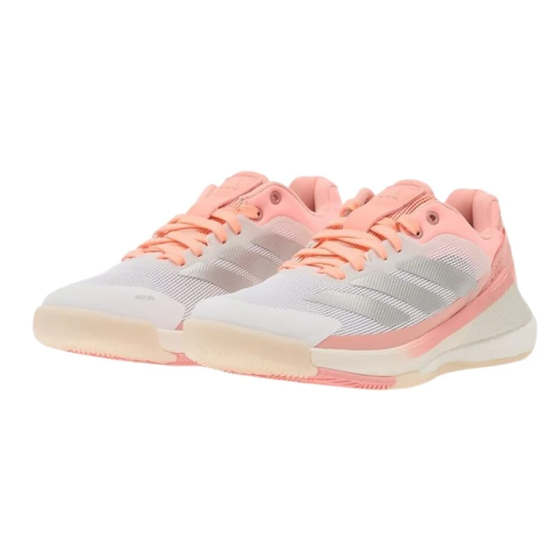 Adidas Crazyquick Boost Women Padel Shoes (White/Silver Metallic/Frozen Turbo)