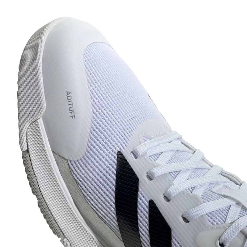 Adidas Crazyquick LS Men Padel Shoes (Cloud White/Core Black/Silver Metallic)
