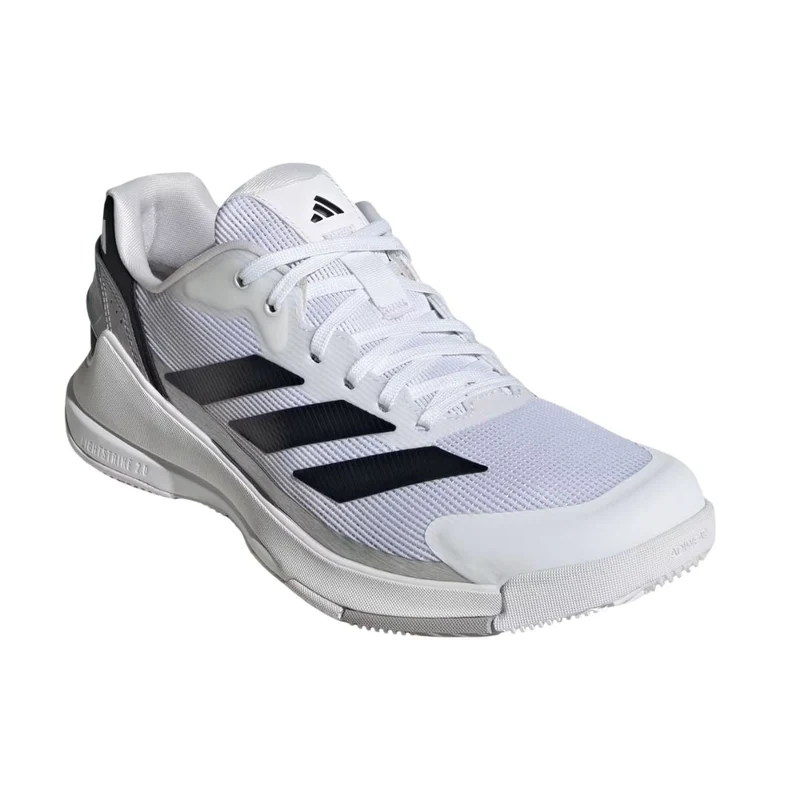 Adidas Crazyquick LS Men Padel Shoes (Cloud White/Core Black/Silver Metallic)
