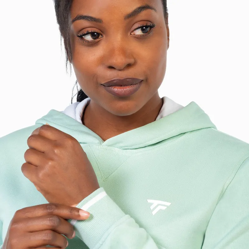 Sweat TERRY HOODIE Sage Femme