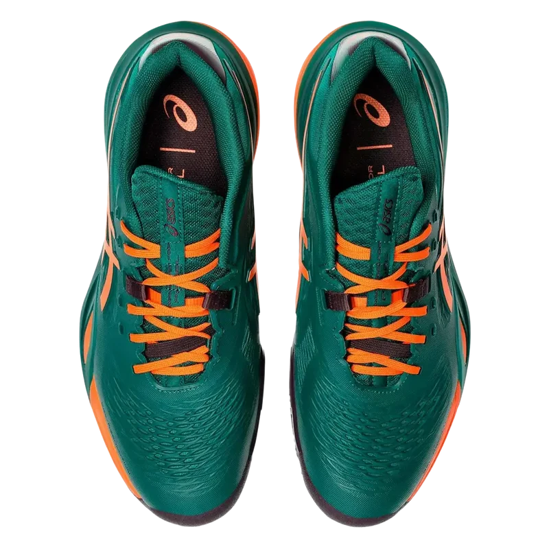 Zapatillas Asics Gel-Resolution X Padel Jewel Green/Energy Orange 2026