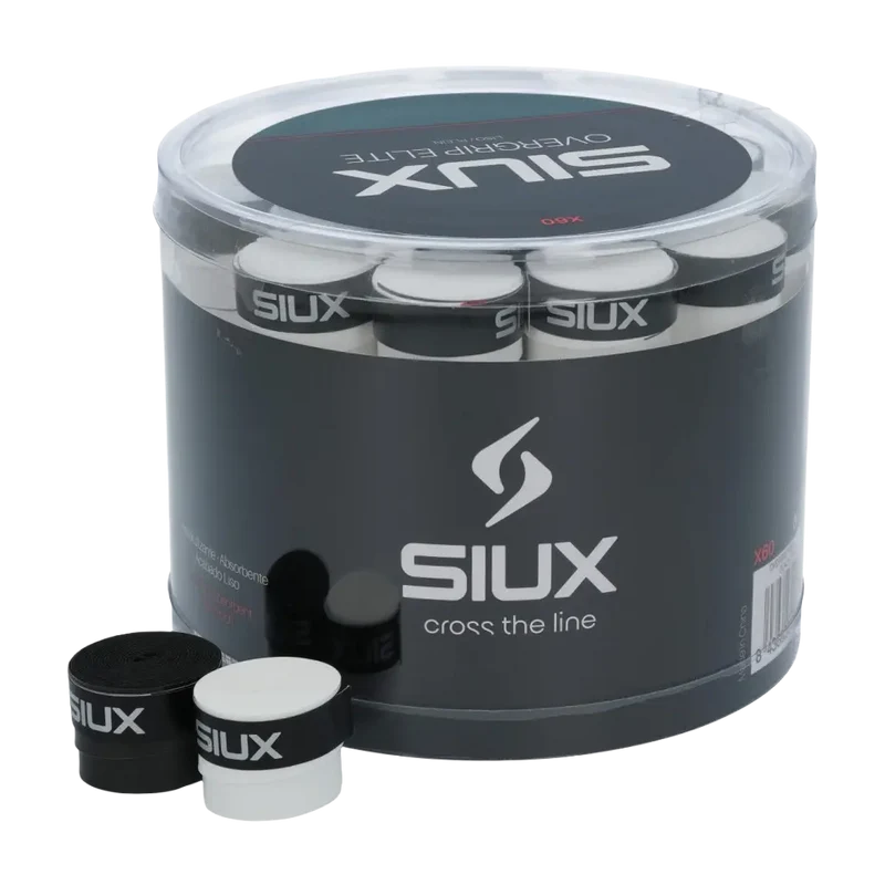 Tambor Siux Elite Lisos Blanco/Negro (Pack x60)