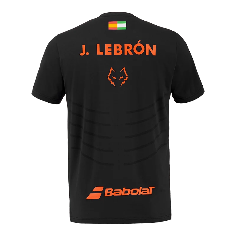 Camiseta Babolat Réplica Black/Black 2026 J. Lebrón