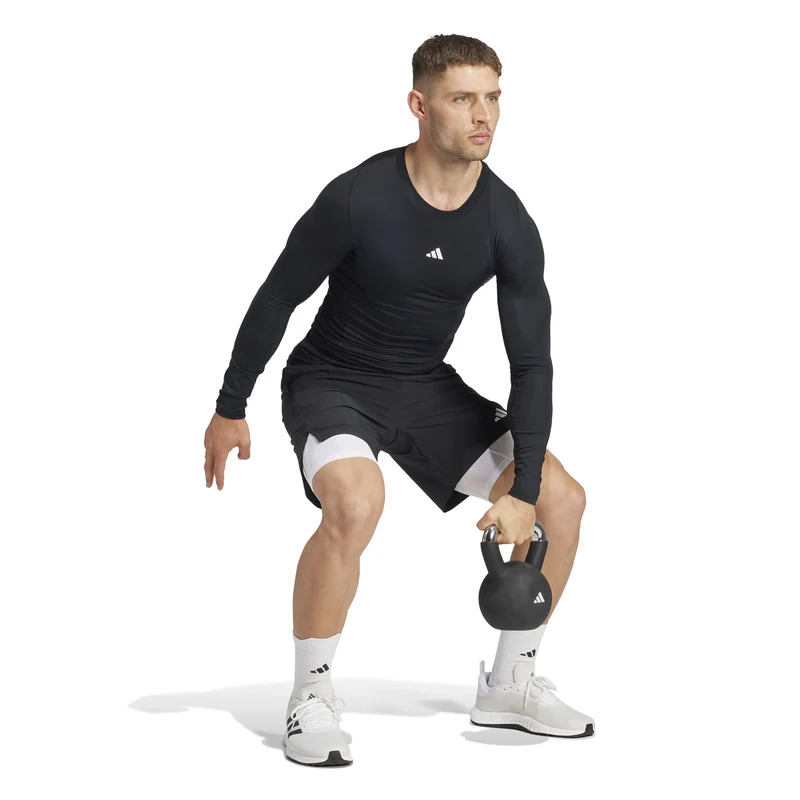 TechFit Longsleeve Herren-Schwarz