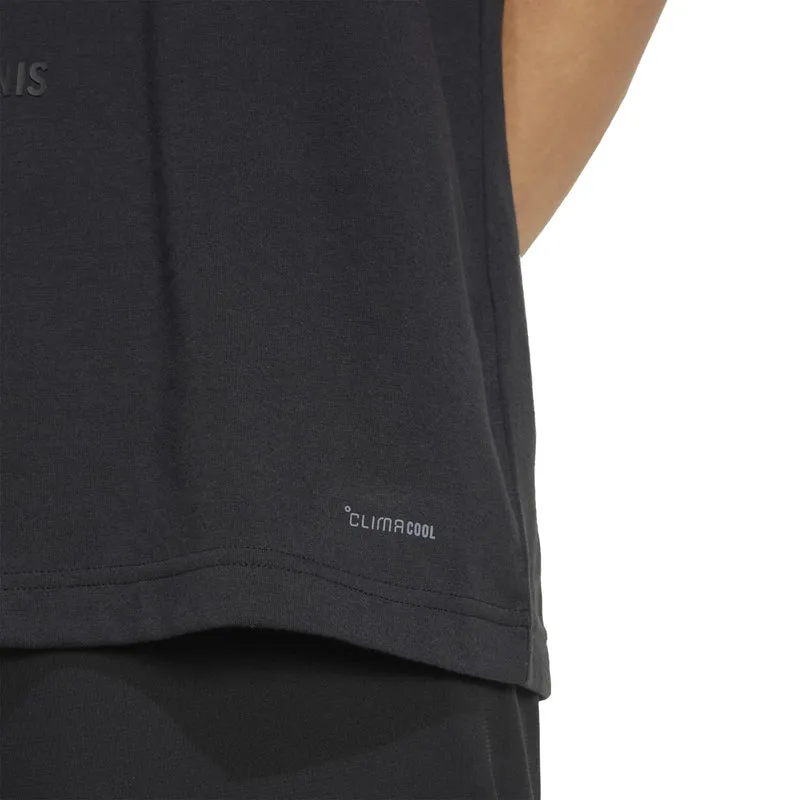 Racket T-Shirt Herren-Schwarz