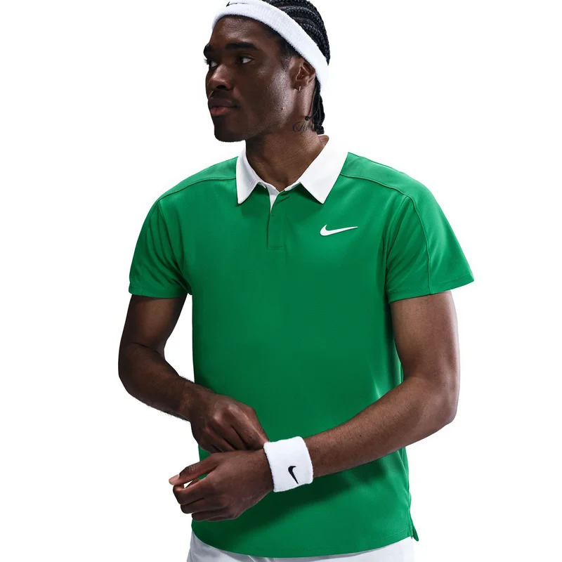 Court Dri-Fit Advantage Slam Polo Herren-Grün,Weiß