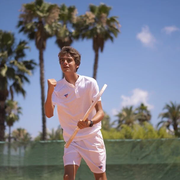 Polo TEAM MESH WHITE Homme