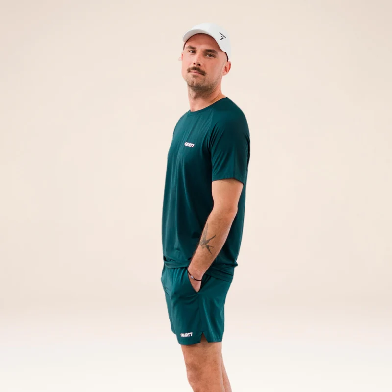 Performance Solid T-Shirt Herren - dunkelgrün