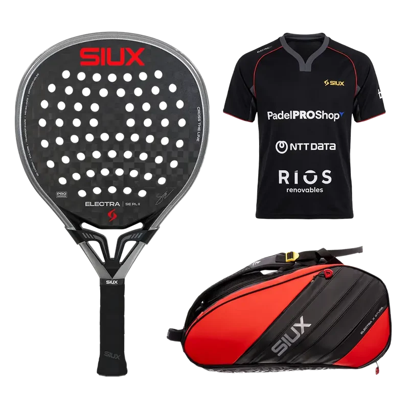 Pack Stupaczuk negro 2026: Pala Siux Electra Pro Rulo 2.0 + Camiseta Siux Electra X Stupa Negro + Paletero
