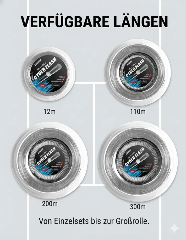Topspin Cyber Flash Saitenrolle - 220m