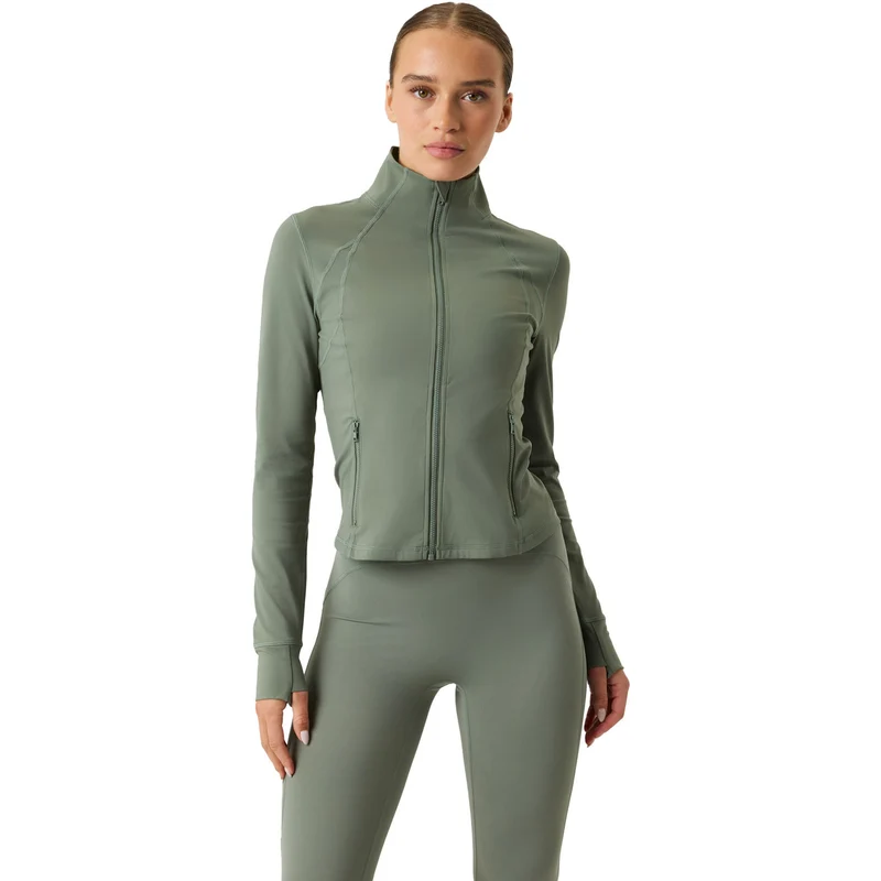Björn Borg Soft Zip Midlayer Agave Green