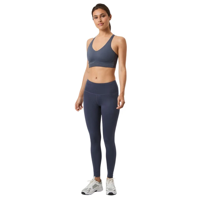 Björn Borg Mid V Support Sports Bra Odyssey Gray