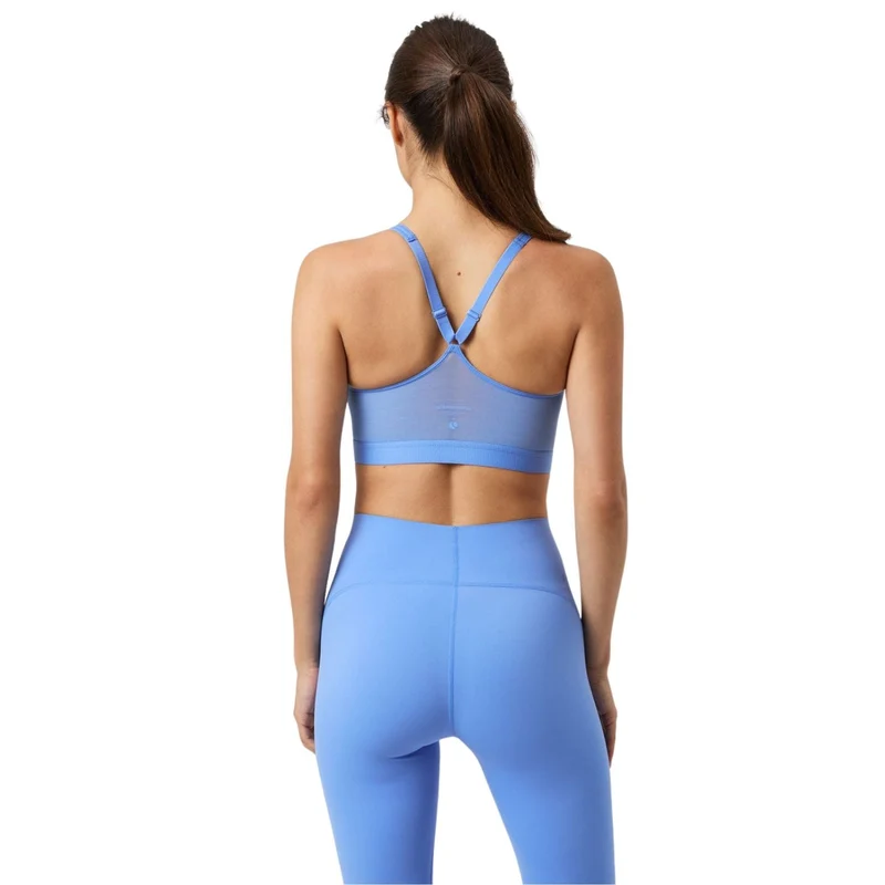 Björn Borg Mid V Support Sports Bra Blue