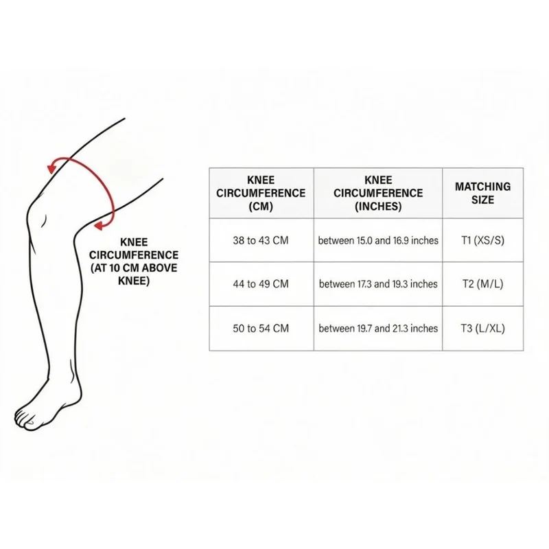 Floky Knee Support (Left, Black)