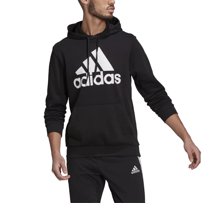 Big Logo French Terry Hoody Herren-schwarz, weiß