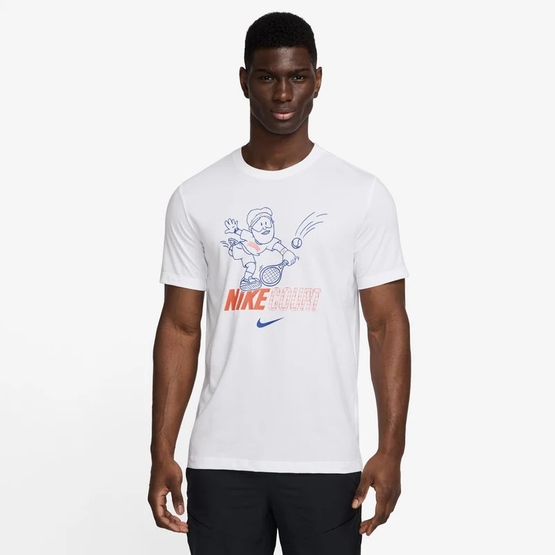 Court Dri-Fit T-Shirt Herren-Weiß,Mehrfarbig