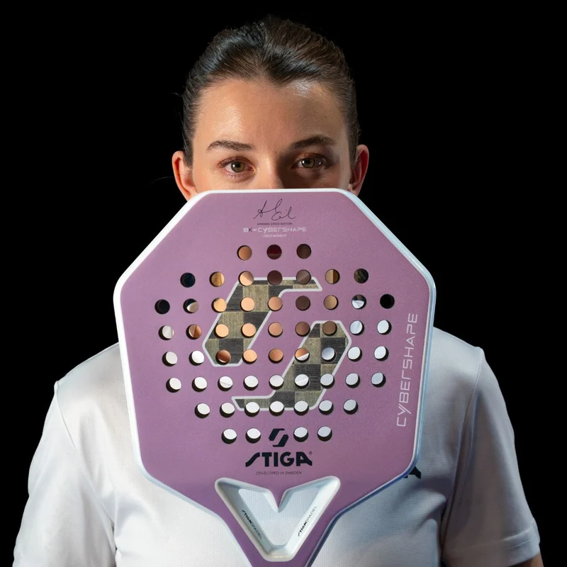 Stiga Cybershape 18K LW Amanda Edition Padel Racket