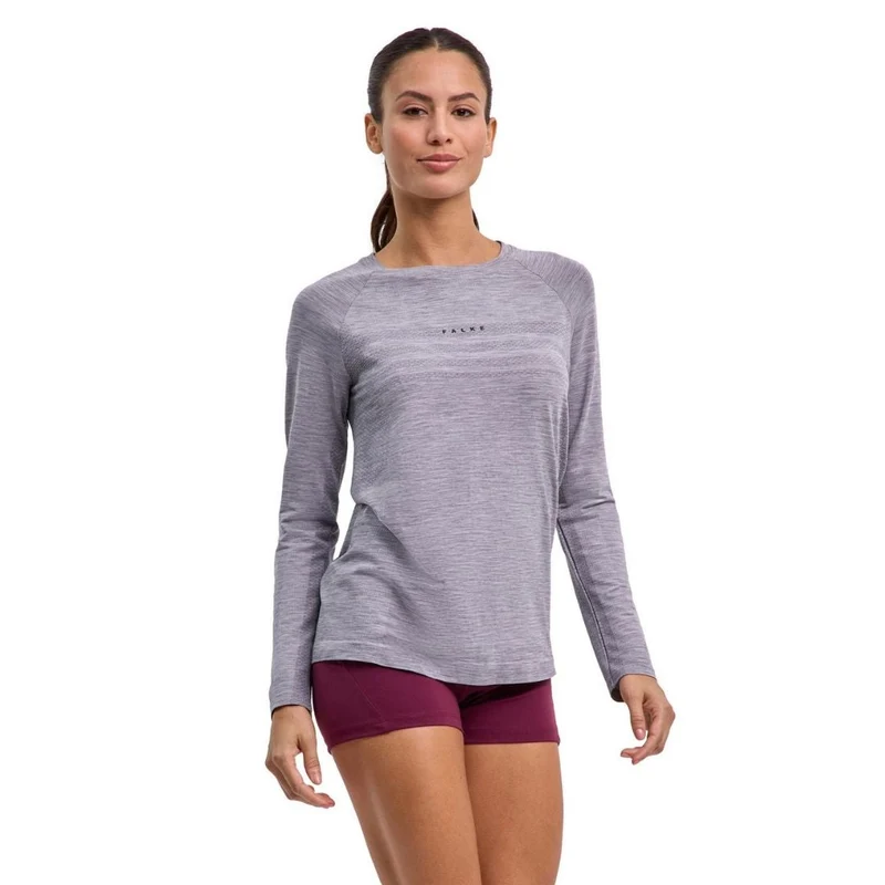 Falke Women Training Long-sleeve Shirt (Grey Heather)