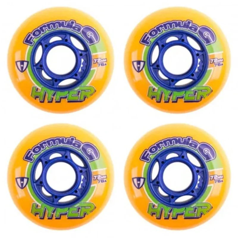 Hyper Inline Wheels Formula G Era Hockey Indoor 4er oder 8er Set Rollen - 72mm / 76 A orange