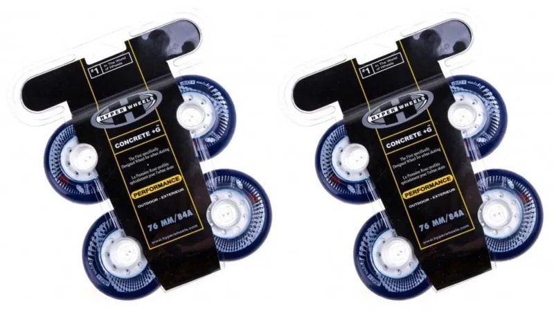 Hyper Wheels Concrete +Grip Performance Outdoor 4er oder 8er Set Rollen - 76mm / 84 A dark blue