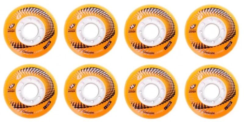 Hyper Wheels Concrete +Grip Limited Performance Outdoor 4er oder 8er Set Rollen - 76mm / 84 A neon orange