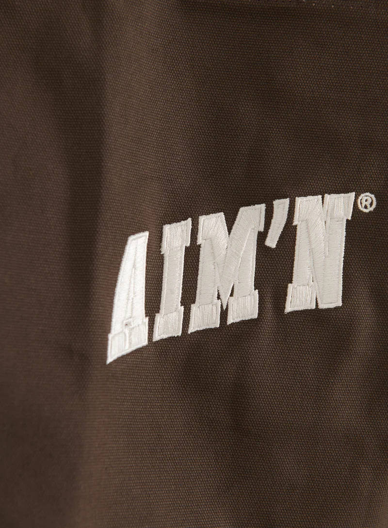 Chocolate Varsity Tote Bag