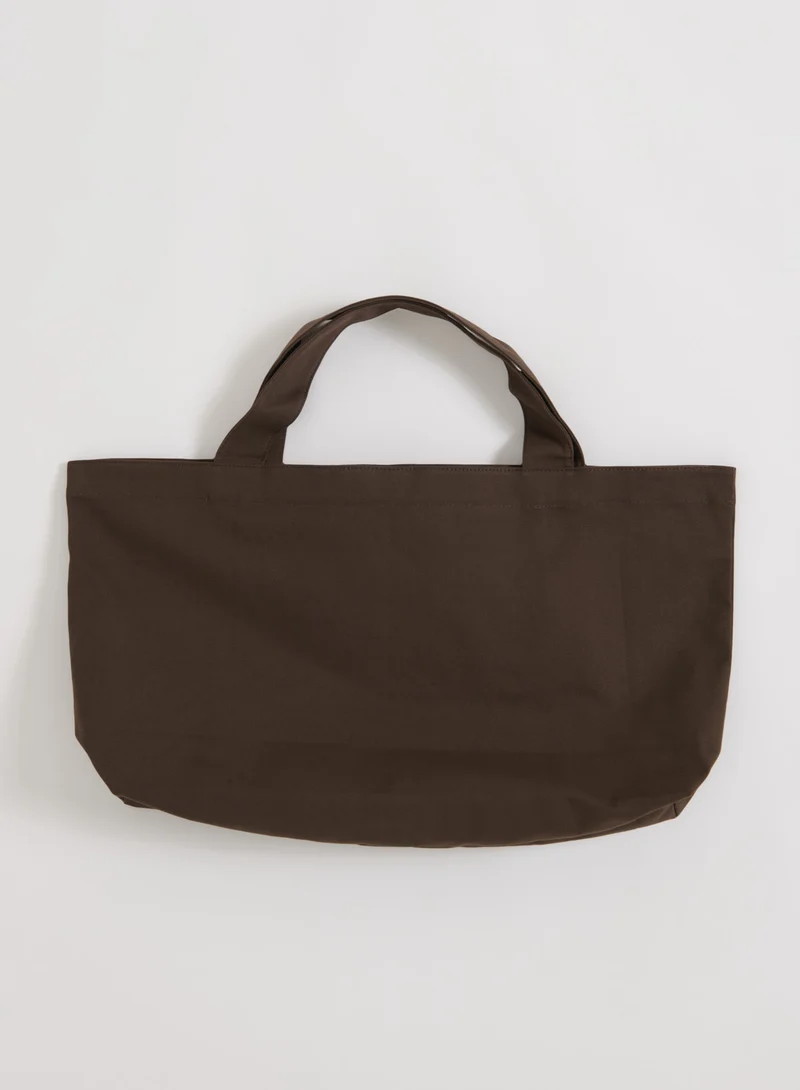 Chocolate Varsity Tote Bag