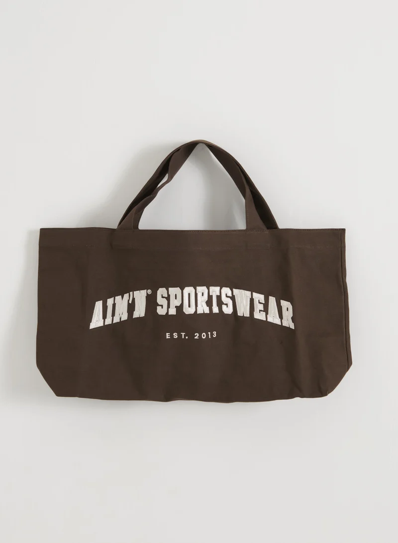 Chocolate Varsity Tote Bag