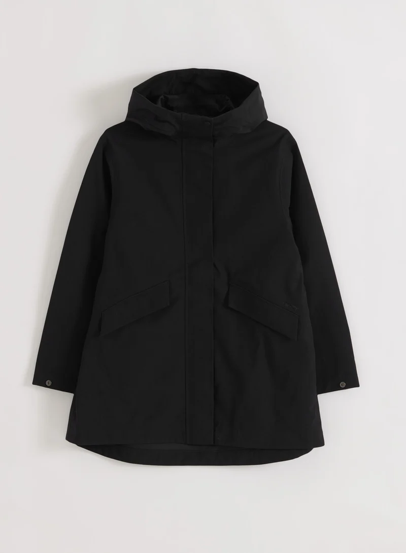 Black Waterproof Hood Jacket